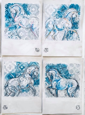 Série Azulejos Dessins - Etudes - Graziella Bordignon