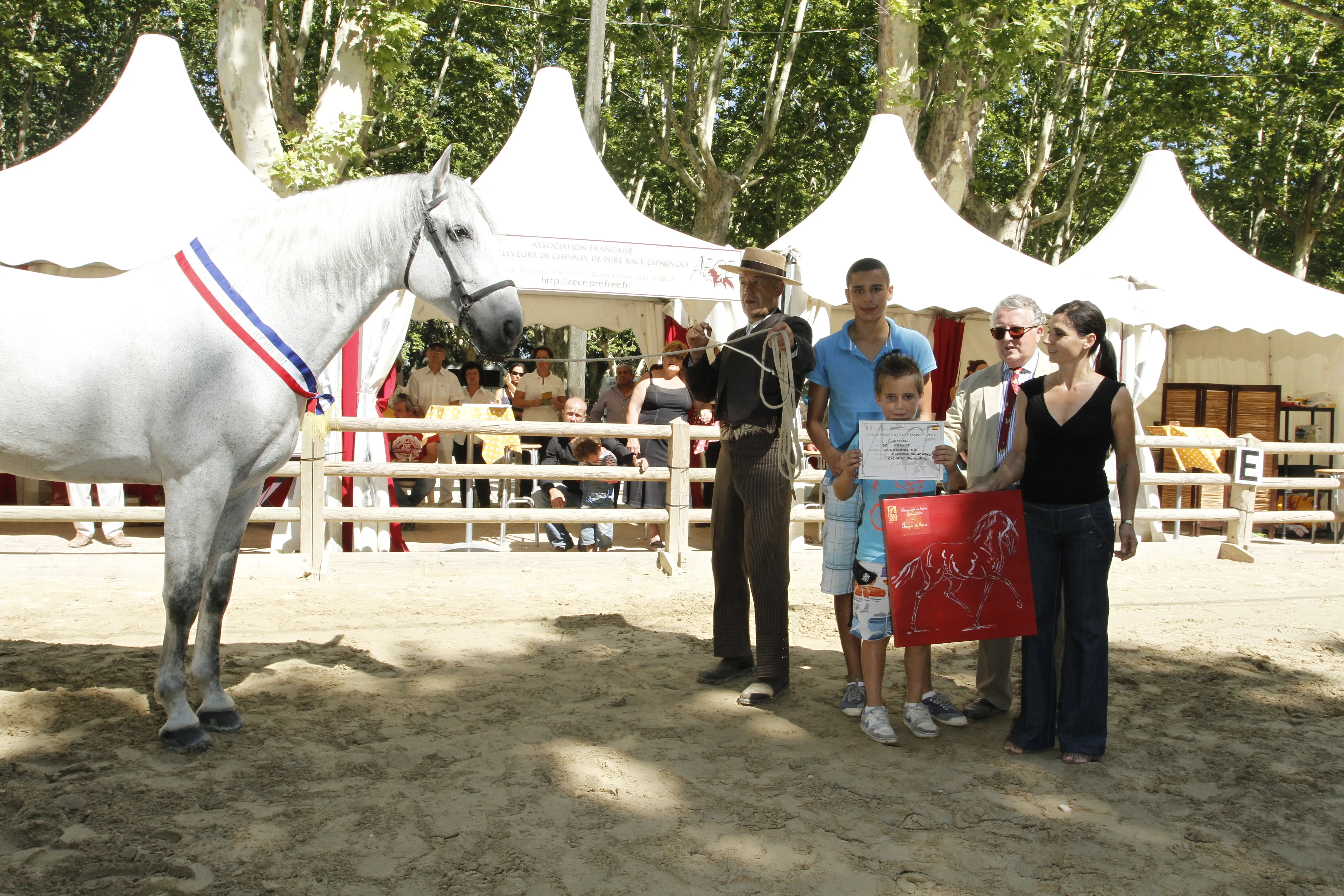 Stand de Graziella à Beaucaire-Masters Chevaux Ibériques