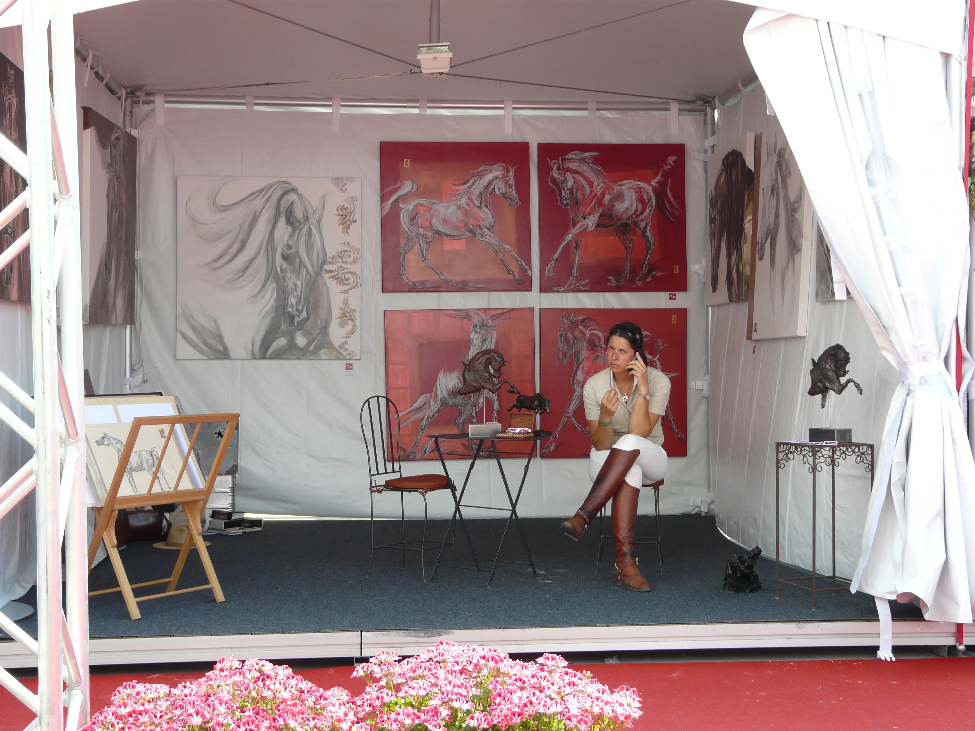 Stand de Graziella à Monaco-Global Champions Tour